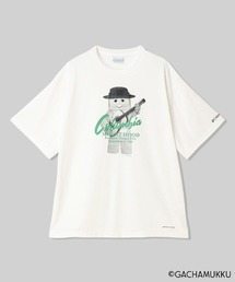 Columbia（コロンビア）の「限定展開 ガチャピン・ムック Columbia/ リーディコーブガチャムクグラフィックショートスリーブTシャツ /コロンビア（Tシャツ/カットソー）」