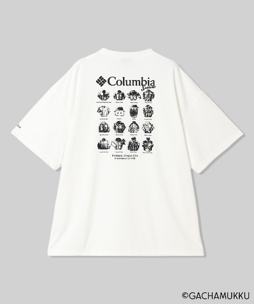 Columbia（コロンビア）の「限定展開 ガチャピン・ムック Columbia/ リーディコーブ ガチャムク グラフィック ショートスリーブ Tシャツ /コロンビア（Tシャツ/カットソー・メンズ・ブラック系その他4/ホワイト系その他2/ブラック系その他3/ブラック系その他/ホワイト系その他4/ホワイト系その他3/ホワイト系その他/ホワイト/ブラック系その他2/ブラック・M/S/XL/L）」の5枚目の写真