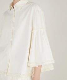 crinkle crinkle crinkle | 【crinkle crinkle crinkle】garment dye frill shirts/ガーメントダイフリルシャツ(シャツ/ブラウス)