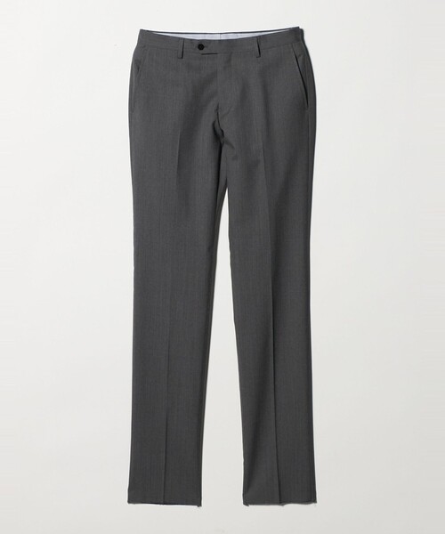 green label relaxing（グリーンレーベルリラクシング）の「GUABELLO ピンヘッド スリム ノープリーツ スーツパンツ セットアップパンツ（スーツパンツ・メンズ・グレー系/ネイビー・80/92/88/84/76/72）」の14枚目の写真