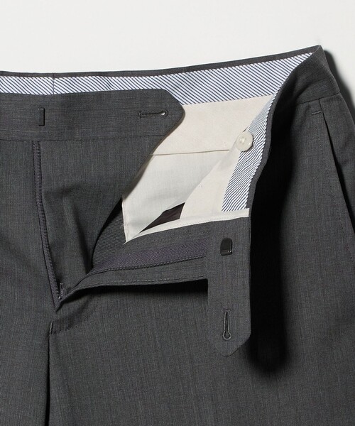 green label relaxing（グリーンレーベルリラクシング）の「GUABELLO ピンヘッド スリム ノープリーツ スーツパンツ セットアップパンツ（スーツパンツ・メンズ・グレー系/ネイビー・80/92/88/84/76/72）」の19枚目の写真