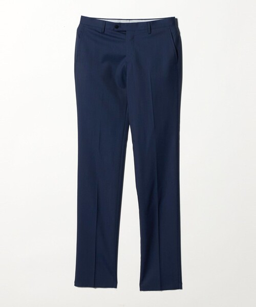 green label relaxing（グリーンレーベルリラクシング）の「GUABELLO ピンヘッド スリム ノープリーツ スーツパンツ セットアップパンツ（スーツパンツ・メンズ・グレー系/ネイビー・80/92/88/84/76/72）」の22枚目の写真