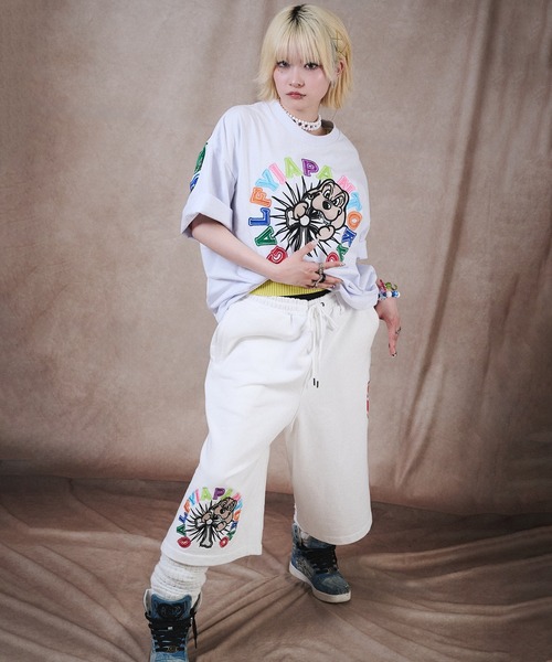GALFY(ガルフィー)の「GALFY-おしゃぶりワンワンカラフルロゴTee(Tシャツ/カットソー・メンズ・ブラック/ホワイト・L/XL)」の8枚目の写真