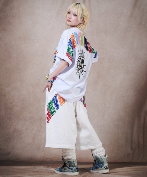 GALFY(ガルフィー)の「GALFY-おしゃぶりワンワンカラフルロゴTee(Tシャツ/カットソー・メンズ・ブラック/ホワイト・L/XL)」の11枚目の写真