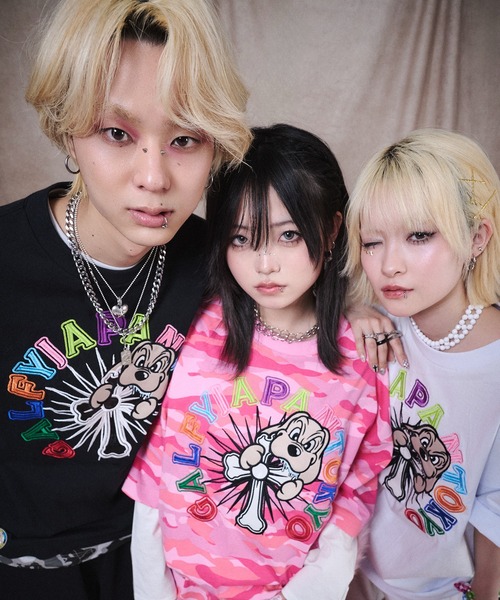 GALFY(ガルフィー)の「GALFY-おしゃぶりワンワンカラフルロゴTee(Tシャツ/カットソー・メンズ・ブラック/ホワイト・L/XL)」の20枚目の写真