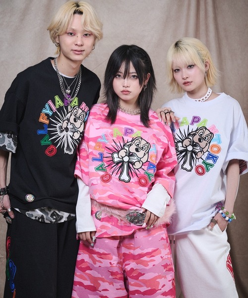 GALFY(ガルフィー)の「GALFY-おしゃぶりワンワンカラフルロゴTee(Tシャツ/カットソー・メンズ・ブラック/ホワイト・L/XL)」の22枚目の写真