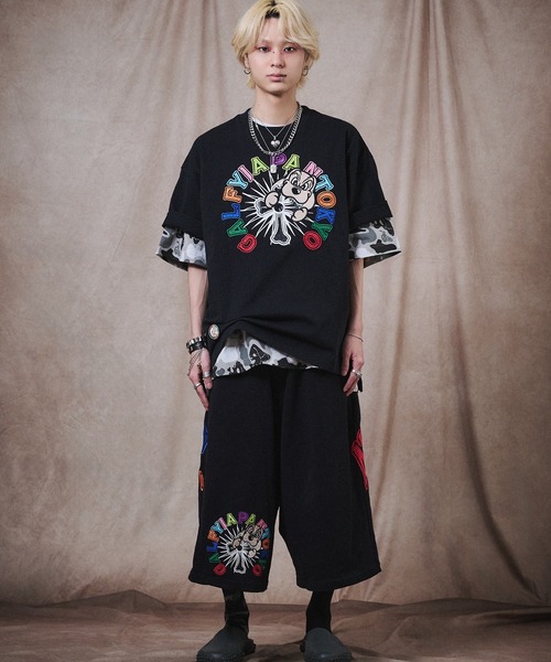 GALFY(ガルフィー)の「GALFY-おしゃぶりワンワンカラフルロゴTee(Tシャツ/カットソー・メンズ・ブラック/ホワイト・L/XL)」の17枚目の写真