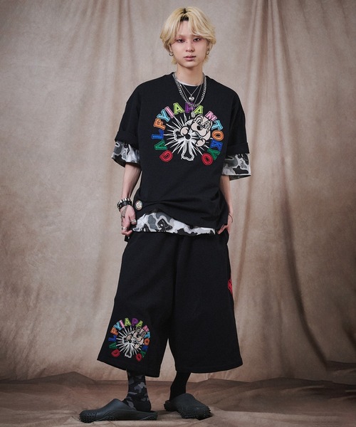 GALFY(ガルフィー)の「GALFY-おしゃぶりワンワンカラフルロゴTee(Tシャツ/カットソー・メンズ・ブラック/ホワイト・L/XL)」の19枚目の写真