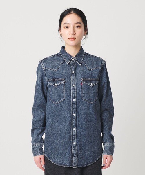 Levi's(リーバイス)の「<Levi's>スタンダードウエスタン シャツ(シャツ/ブラウス・レディース・コバルトブルー・S)」の5枚目の写真