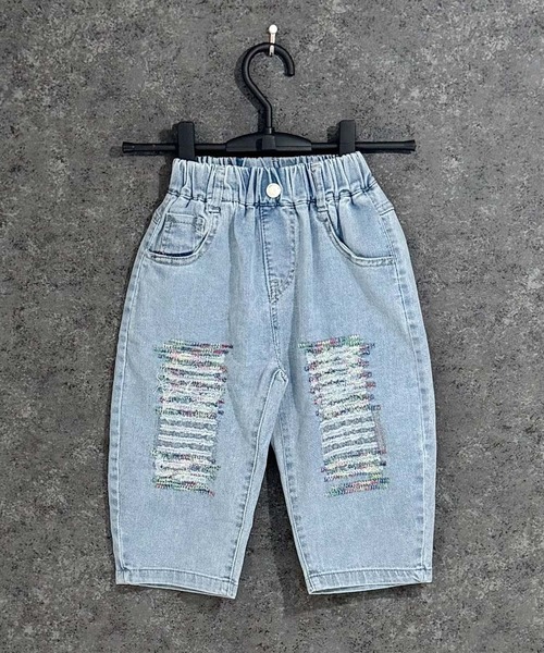 Universal Style Wear（ユニバーサルスタイルウェア）の「ダメージデニムハーフパンツ（その他パンツ・キッズ・ブルー/グレー・110cm/120cm/130cm/140cm/150cm/160cm）」の7枚目の写真
