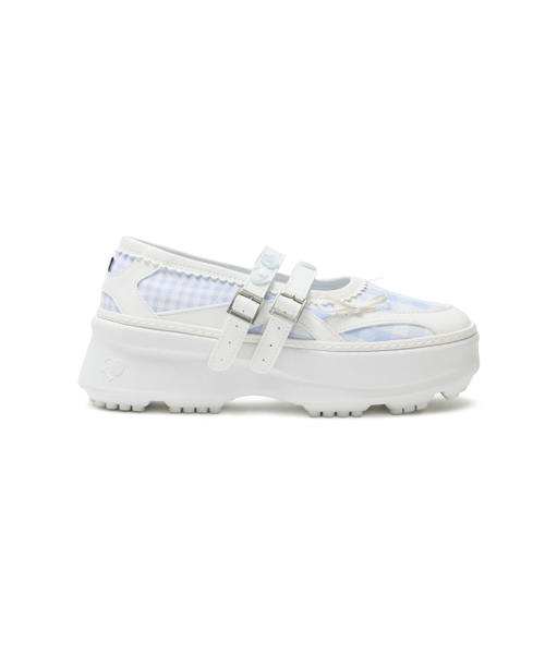 TUOMIO（トゥオミオ）の「MEMENTO PATCHWORK PLATFORM MARYJANE [WHITE]（バレエシューズ・レディース・その他・23cm/24cm/25cm）」の3枚目の写真