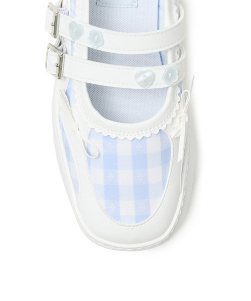 TUOMIO（トゥオミオ）の「MEMENTO PATCHWORK PLATFORM MARYJANE [WHITE]（バレエシューズ・レディース・その他・23cm/24cm/25cm）」の6枚目の写真