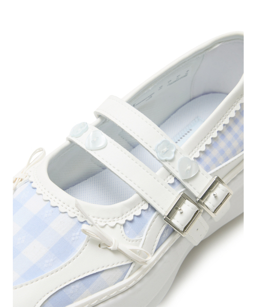 TUOMIO（トゥオミオ）の「MEMENTO PATCHWORK PLATFORM MARYJANE [WHITE]（バレエシューズ・レディース・その他・23cm/24cm/25cm）」の7枚目の写真
