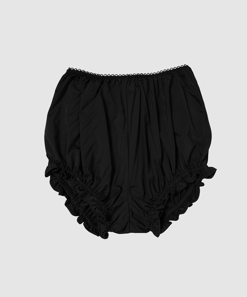 SHUSHU/TONG(シュシュトン)の「Asymmetrical Bow & Ruffle Skirt(スカート・レディース・ネイビー・10/8)」の7枚目の写真