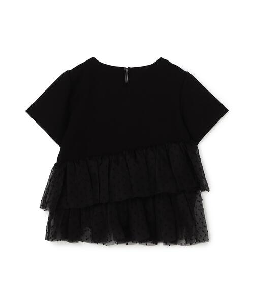 NATURAL BEAUTY BASIC(ナチュラルビューティーベーシック)の「チュールティアードカットソー(Tシャツ/カットソー・レディース・ベージュ/ブラック/オフホワイト・FREE)」の12枚目の写真