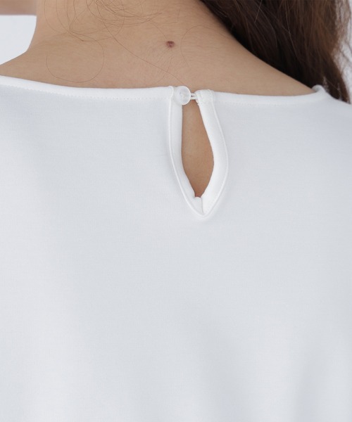 NATURAL BEAUTY BASIC(ナチュラルビューティーベーシック)の「チュールティアードカットソー(Tシャツ/カットソー・レディース・ベージュ/ブラック/オフホワイト・FREE)」の14枚目の写真