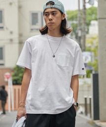 Champion/チャンピオン ロゴワッペン クルーネック 半袖ポケットTシャツ 秋 秋服 2026年秋冬