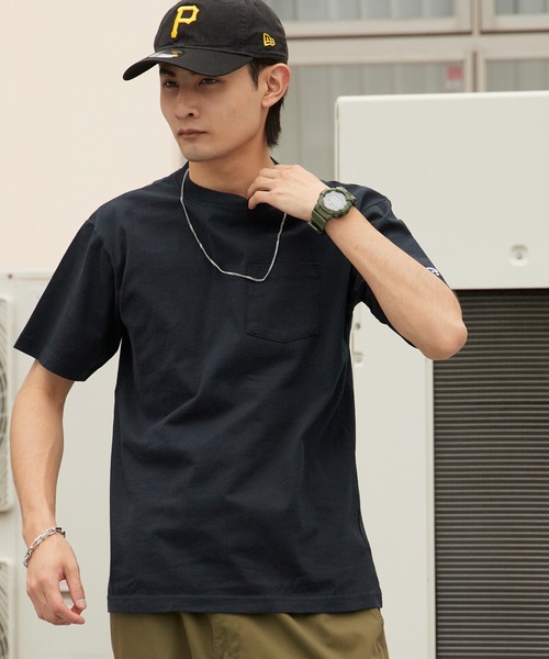 Champion(チャンピオン)の「Champion/チャンピオン ロゴワッペン クルーネック 半袖ポケットTシャツ 秋 秋服 2026年秋冬(Tシャツ/カットソー・メンズ・ホワイト/ブラック/グレー/ネイビー・M/L/XL)」の11枚目の写真