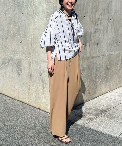 NOLLEY’S（ノーリーズ）の「ウォッシャブルドビーストライプブラウス（シャツ/ブラウス・レディース・ブルー系その他3/イエロー系その他3/ホワイト系その他4・38）」の21枚目の写真