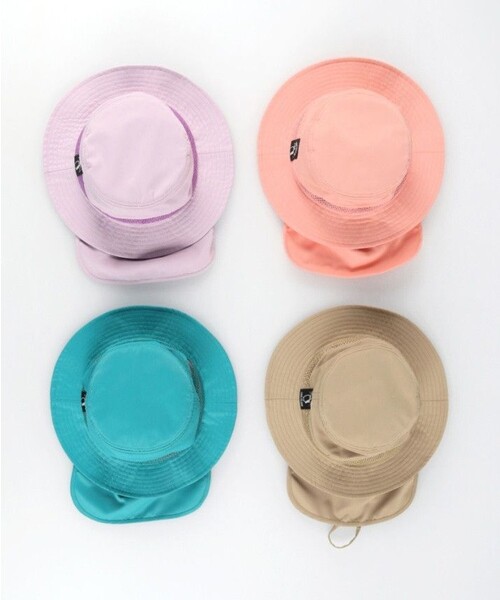 BRANSHES（ブランシェス）の「【水陸両用/撥水加工】保冷剤ポケット付アウトドアハット（ハット・キッズ・ピンク/グリーン/ベージュ/ラベンダー・56cm/54cm/52cm/50cm）」の15枚目の写真