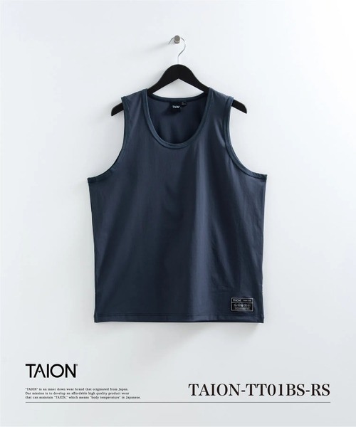 TAION(タイオン)の「【TAION(タイオン)】〈ユニセックス〉ファンクションT UV 接触冷感 抗菌 速乾 ストレッチ タンクトップ(タンクトップ・メンズ・ホワイト/ライトグレー/ブラック/カーキ/チャコール/ダークネイビー・S/M/L/2XL/XL/XS)」の12枚目の写真