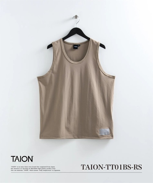 TAION(タイオン)の「【TAION(タイオン)】〈ユニセックス〉ファンクションT UV 接触冷感 抗菌 速乾 ストレッチ タンクトップ(タンクトップ・メンズ・ホワイト/ライトグレー/ブラック/カーキ/チャコール/ダークネイビー・S/M/L/2XL/XL/XS)」の11枚目の写真