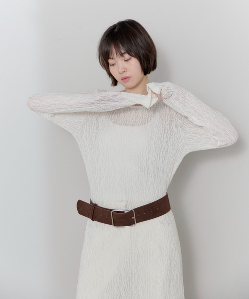 leimn（レイムン）の「レースバックオープンワンピ（ワンピース・レディース・ブラック/アイボリー・FREE）」の5枚目の写真