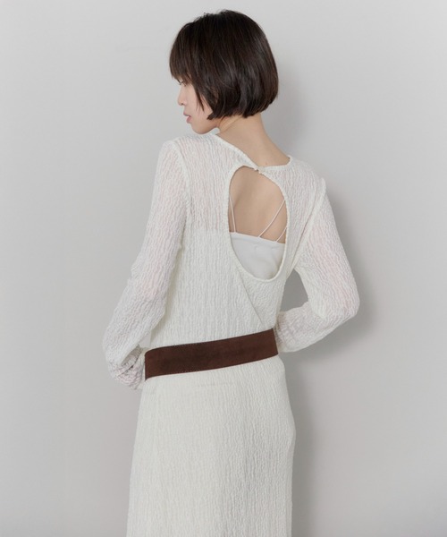 leimn（レイムン）の「レースバックオープンワンピ（ワンピース・レディース・ブラック/アイボリー・FREE）」の12枚目の写真