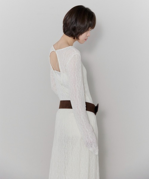 leimn（レイムン）の「レースバックオープンワンピ（ワンピース・レディース・ブラック/アイボリー・FREE）」の15枚目の写真