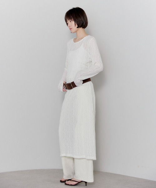 leimn（レイムン）の「レースバックオープンワンピ（ワンピース・レディース・ブラック/アイボリー・FREE）」の21枚目の写真