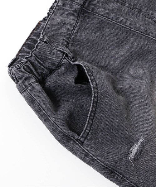 algy(アルジー)の「クラッシュショーパン(デニムパンツ・キッズ・ブラック/ネイビー/オフホワイト/サックスブルー・140/130/160/150/120)」の13枚目の写真