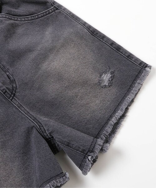 algy(アルジー)の「クラッシュショーパン(デニムパンツ・キッズ・ブラック/ネイビー/オフホワイト/サックスブルー・140/130/160/150/120)」の15枚目の写真