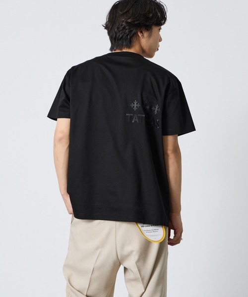 TATRAS/タトラス] 別注 GLUTO バック刺繍ロゴ ショートスリーブTシャツ 