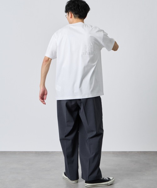 TATRAS/タトラス] 別注 GLUTO バック刺繍ロゴ ショートスリーブTシャツ 