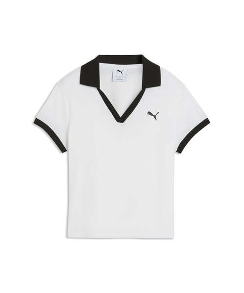 PUMA(プーマ)の「PUMA プーマ ウィメンズ ワードローブ ESS 半袖 ポロシャツ(ポロシャツ・レディース・ホワイト/ピンク系その他/ブラック・SMALL/MEDIUM/X-LARGE/LARGE)」の14枚目の写真