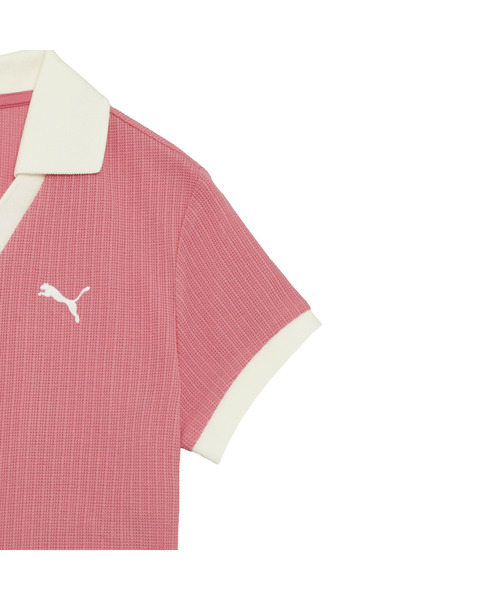 PUMA(プーマ)の「PUMA プーマ ウィメンズ ワードローブ ESS 半袖 ポロシャツ(ポロシャツ・レディース・ホワイト/ピンク系その他/ブラック・SMALL/MEDIUM/X-LARGE/LARGE)」の6枚目の写真