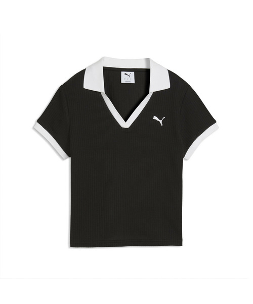 PUMA(プーマ)の「PUMA プーマ ウィメンズ ワードローブ ESS 半袖 ポロシャツ(ポロシャツ・レディース・ホワイト/ピンク系その他/ブラック・SMALL/MEDIUM/X-LARGE/LARGE)」の11枚目の写真