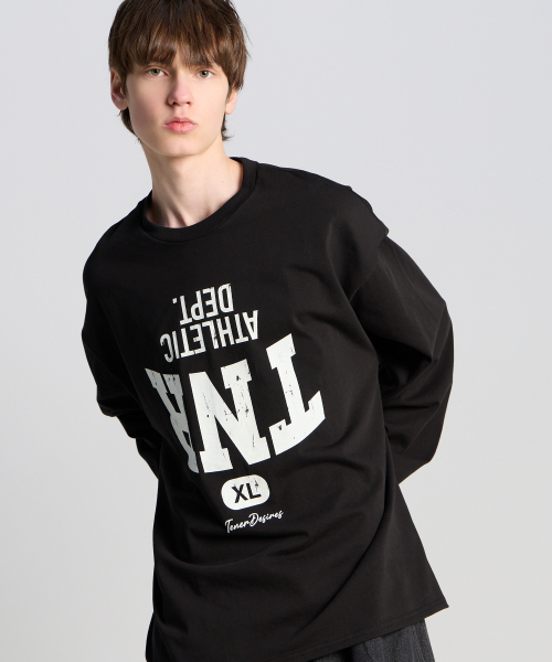 TENER（テネル）の「TNR デプト ロングスリーブ ブラック（Tシャツ/カットソー・メンズ・その他・FREE）」の2枚目の写真