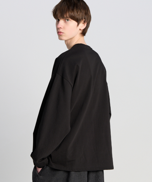 TENER（テネル）の「TNR デプト ロングスリーブ ブラック（Tシャツ/カットソー・メンズ・その他・FREE）」の4枚目の写真