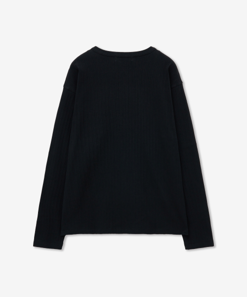 MINAV（ミナブ）の「コンパクトロングスリーブニット[ブラック]（ニット/セーター・メンズ・その他・MEDIUM/LARGE/X-LARGE）」の3枚目の写真