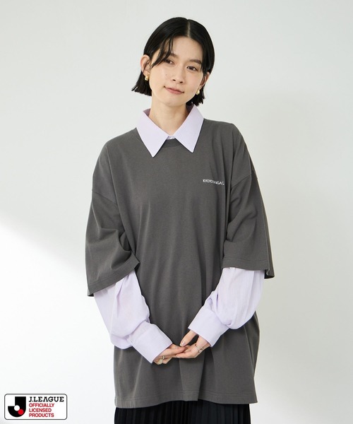 Mac-House(マックハウス)の「京都サンガF.C デザインTシャツJリーグ/ KYOTO SANGA F.C(Tシャツ/カットソー・メンズ・チャコールグレー/ホワイト・M/L)」の3枚目の写真