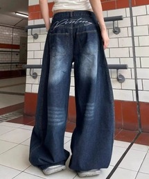 ヴィンテージフェード バレル デニムパンツ