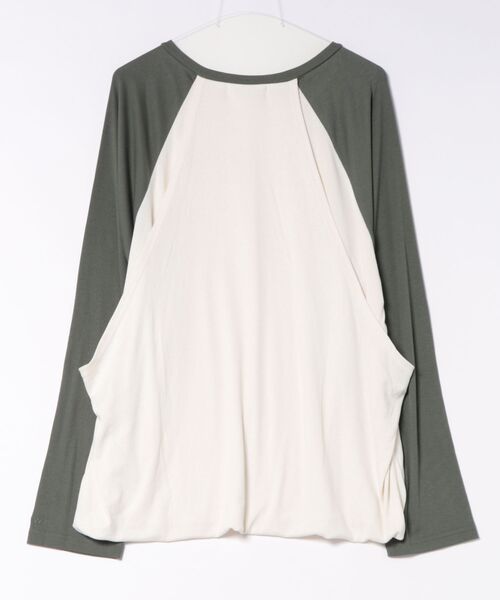 OPEN Yy（オープンワイワイ）の「OPEN Yy/オープンワイワイ/I LOVE YY RAGLAN TEE（Tシャツ/カットソー・レディース・モスグリーン/ブルー・L/M/S）」の3枚目の写真