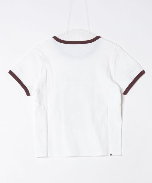 BILLABONG(ビラボン)の「ビラボン BILLABONG アウトドアカジュアル 半袖Tシャツ RINGER BABY FIT TEE(Tシャツ/カットソー・レディース・ホワイト/ダークグレー・M/L)」の3枚目の写真