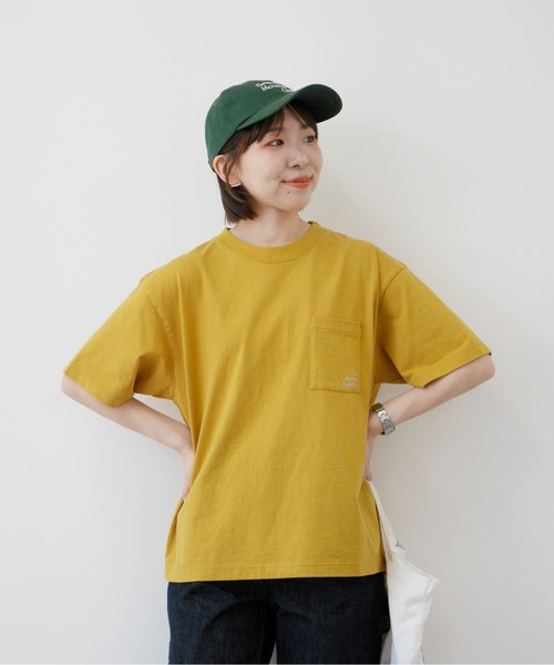 PAR ICI（パーリッシィ）の「I'm feeling snackyポッケ刺繍BIG Tシャツ（Tシャツ/カットソー・レディース・ホワイト/ブルー/マスタード/レッド・FREE）」の3枚目の写真