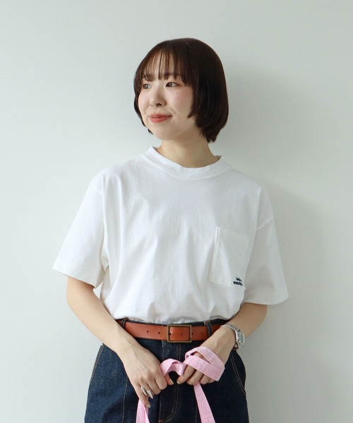 PAR ICI(パーリッシィ)の「I'm feeling snackyポッケ刺繍BIG Tシャツ(Tシャツ/カットソー・レディース・ホワイト・FREE)」の10枚目の写真