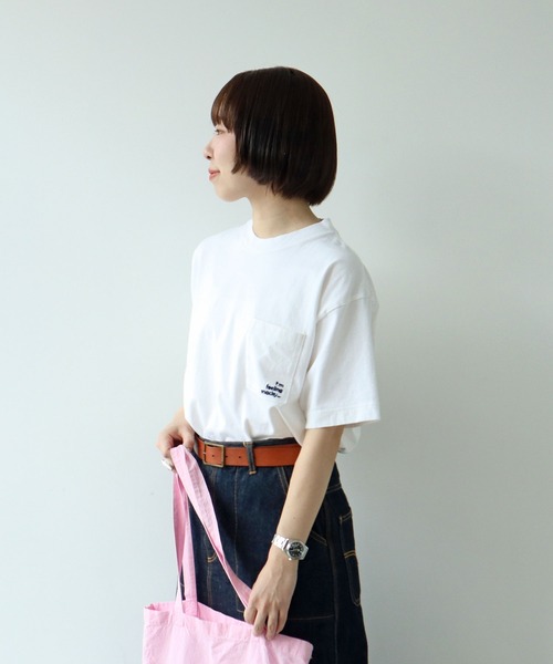 PAR ICI(パーリッシィ)の「I'm feeling snackyポッケ刺繍BIG Tシャツ(Tシャツ/カットソー・レディース・ホワイト・FREE)」の9枚目の写真