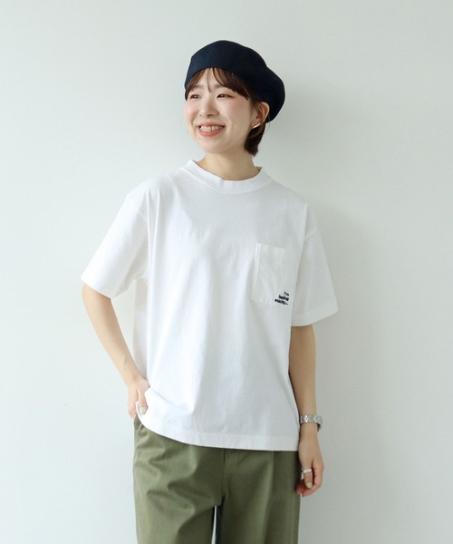 PAR ICI(パーリッシィ)の「I'm feeling snackyポッケ刺繍BIG Tシャツ(Tシャツ/カットソー・レディース・ホワイト・FREE)」の2枚目の写真