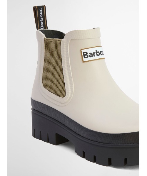 Barbour(バブアー)の「Halton サイドゴア レインブーツ(レディース)(レインシューズ・レディース・ベージュ/ブラック/クリーム・4/5/6/3)」の8枚目の写真