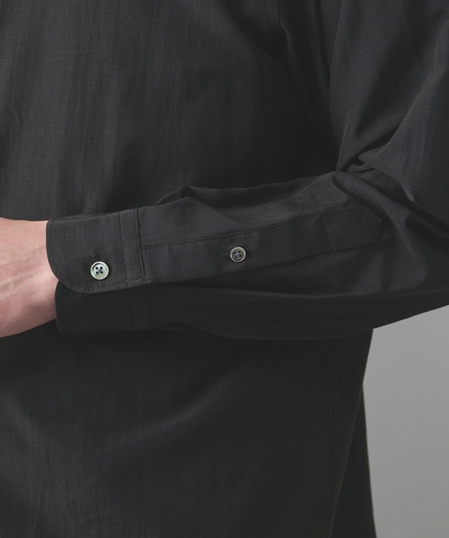 soe（ソーイ）の「【soe/ソーイ】別注 L/S Open Collar Shirt（シャツ/ブラウス・メンズ・ネイビー/ブラック・1/2）」の7枚目の写真